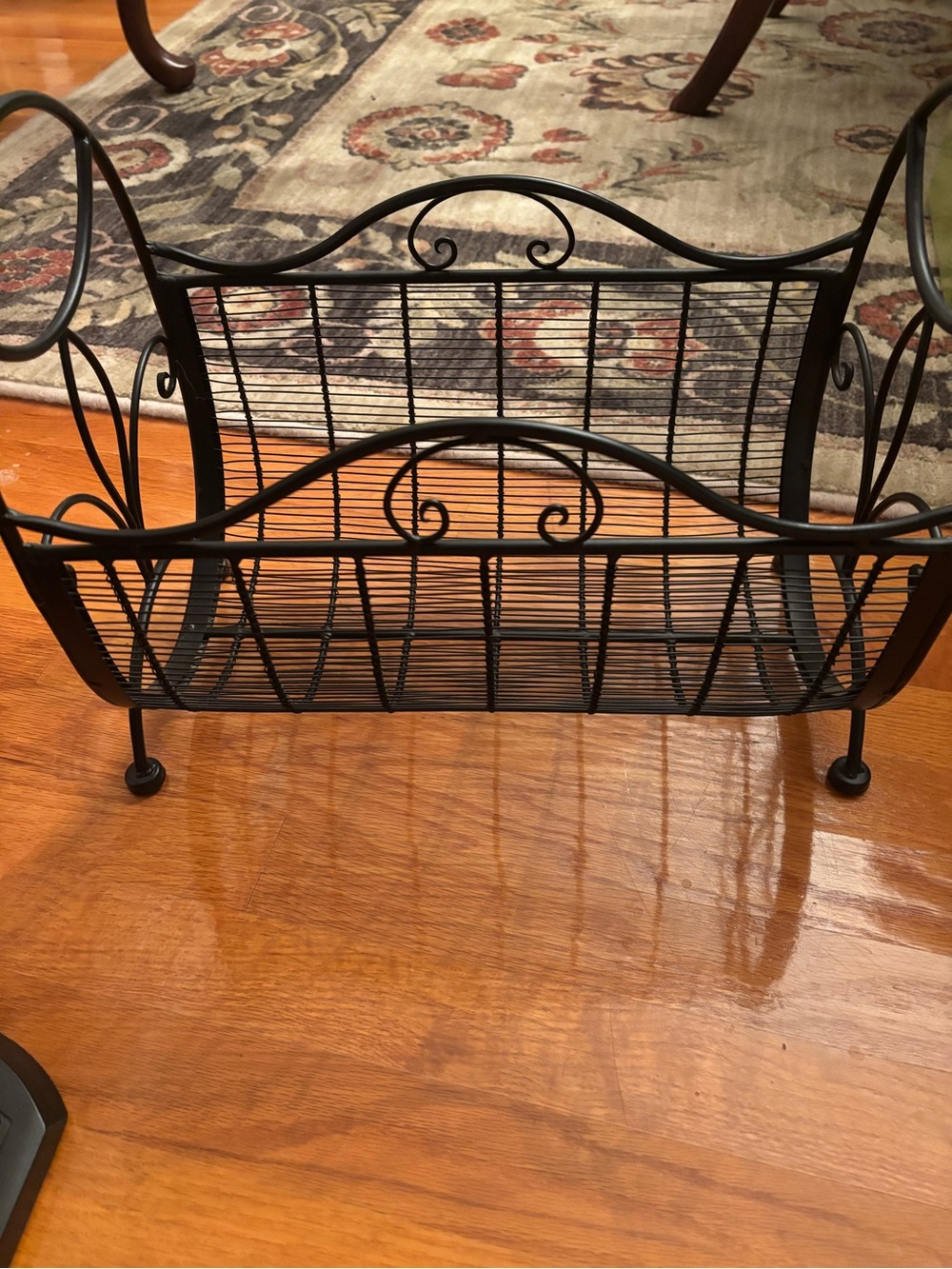 Black Wire Magazine Rack